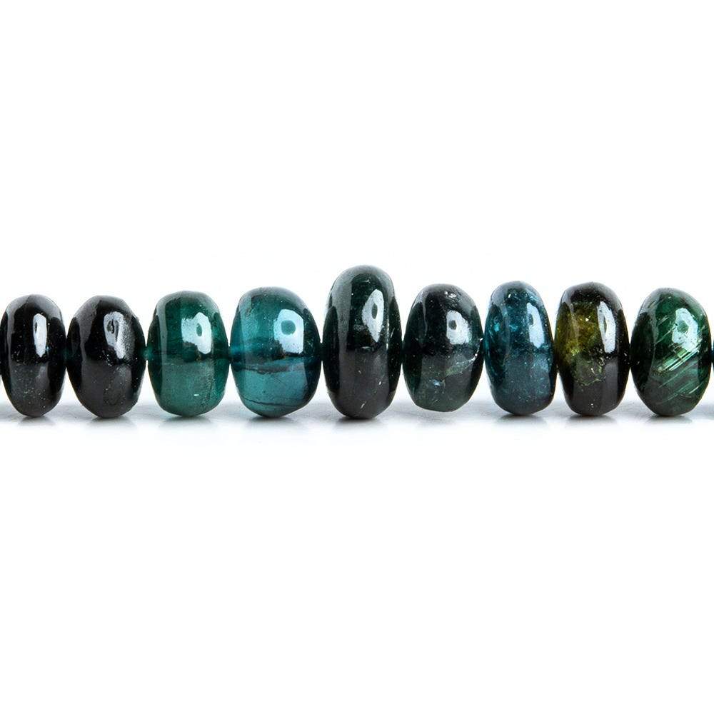 4-7mm Indicolite Tourmaline Plain Rondelle Beads 180 pcs (ONLINE ORDER ONLY)