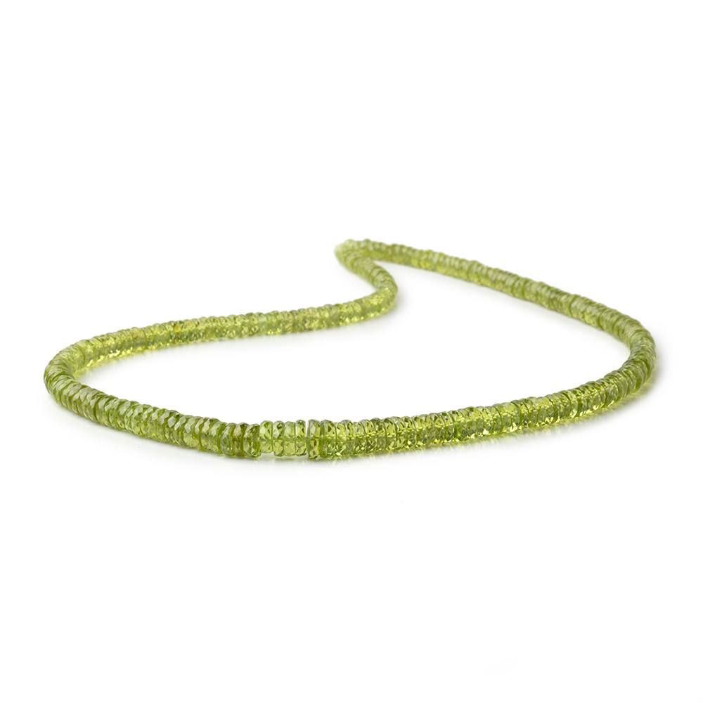4-7mm Peridot Faceted Heishi Beads 16 inch 115 pieces AA (ONLINE ORDER ONLY)