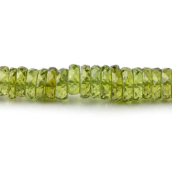 4-7mm Peridot Faceted Heishi Beads 16 inch 115 pieces AA (ONLINE ORDER ONLY)