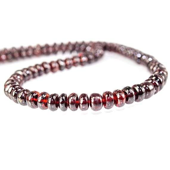 4-7mm Pyrope Garnet Plain Rondelle Beads 16 inch 95 pieces (ONLINE ORDER ONLY)
