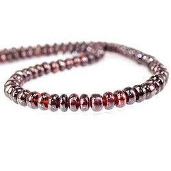 4-7mm Pyrope Garnet Plain Rondelle Beads 16 inch 95 pieces (ONLINE ORDER ONLY)