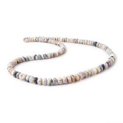 4-8mm Australian Opal with Matrix Rondelle Beads 18 inch 127 pieces AA (ONLINE ORDER ONLY)