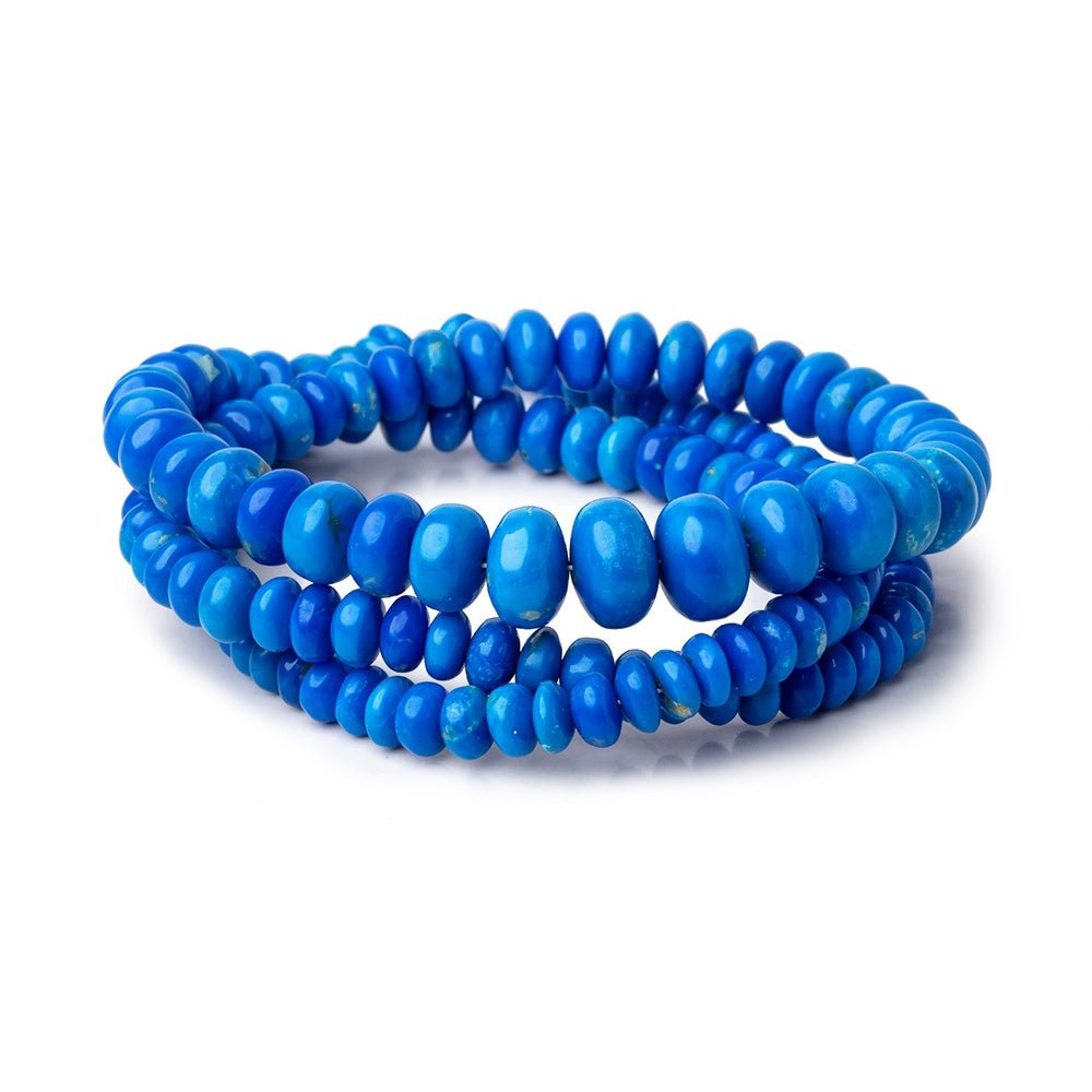 4-8mm Ceruleite Plain Rondelle Beads 18 inch 150 pieces AAA (ONLINE ORDER ONLY)