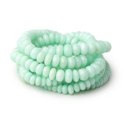 4-9.5mm Chrysoprase Plain Rondelle Beads 18 inch 118 pieces A (ONLINE ORDER ONLY)