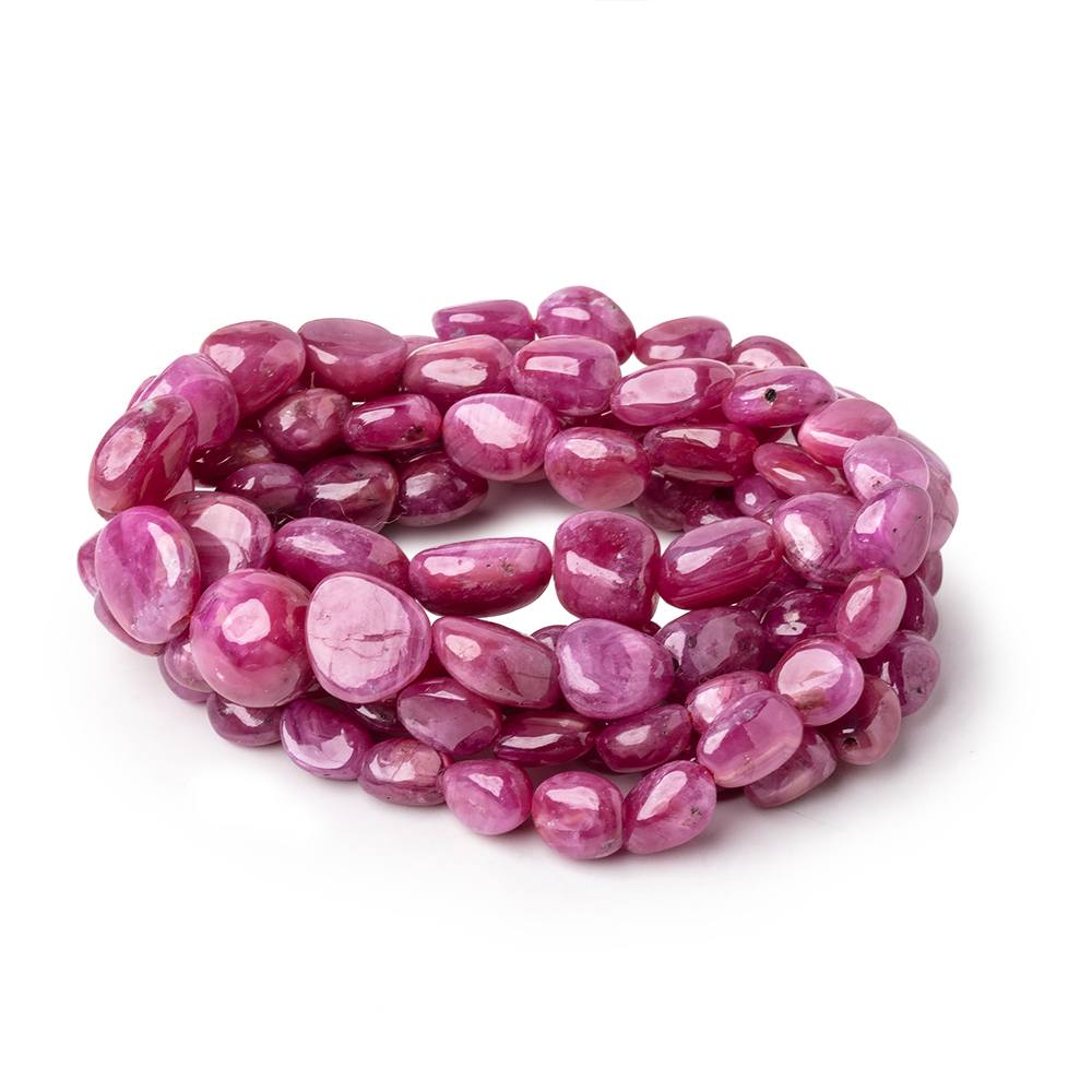 4-9.5mm Ruby Plain Nugget Beads 16 inch 60 pieces (ONLINE ORDER ONLY)