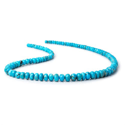 4-9mm Armenian Turquoise Plain Rondelle Beads 20 inch 112 pieces AAA (ONLINE ORDER ONLY)