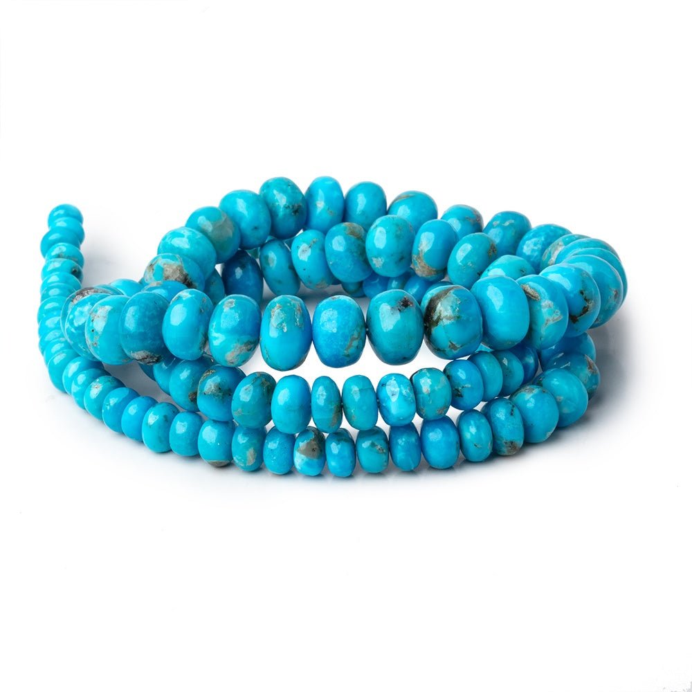 4-9mm Armenian Turquoise Plain Rondelle Beads 20 inch 112 pieces AAA (ONLINE ORDER ONLY)