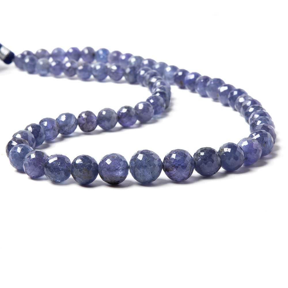 4-9mm Tanzanite Faceted Round Beads AA Grade 16 inch 60 pieces (ONLINE ORDER ONLY)