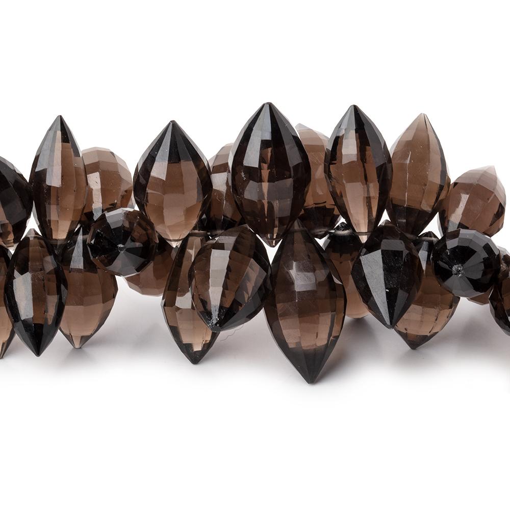 15x7-18x9mm Smoky Quartz Faceted Marquise Beads 8 inch 68 pieces (ONLINE ORDER ONLY)