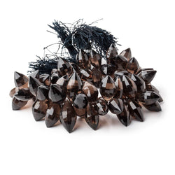 15x7-18x9mm Smoky Quartz Faceted Marquise Beads 8 inch 68 pieces (ONLINE ORDER ONLY)