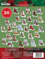 Tiny Stocking Ornaments Cross Stitch Kit – Set of 30 Mini Christmas Stockings (ONLINE ORDER ONLY)