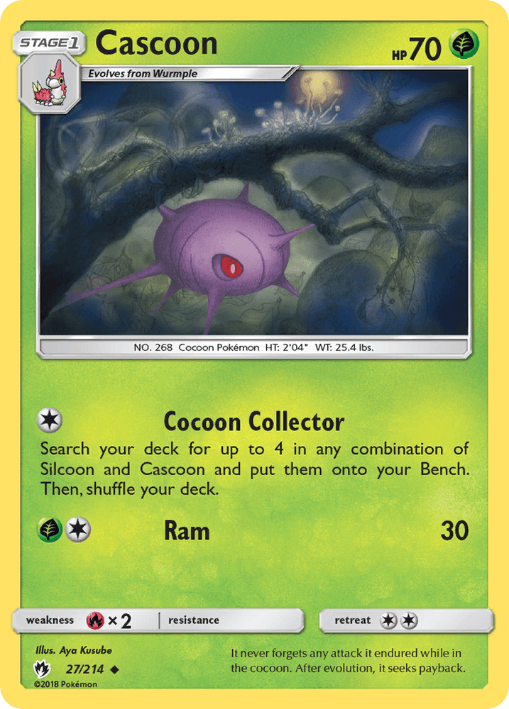 Cascoon (27/214) [Sun & Moon: Lost Thunder] (Online Only)