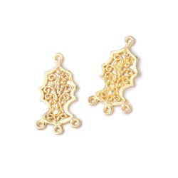 19x12mm Tree Of Life Filigree 3 Ring Charm Set of 2 pieces (ONLINE ORDER ONLY)