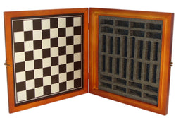 Chess Set -Robin Hood Resin Chessmen on Cherry Stained Chest (ONLINE ORDER ONLY)