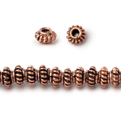 6mm Pinwheel Spacer with 2mm Large Hole Beads 8 inch 50 pieces (ONLINE ORDER ONLY)