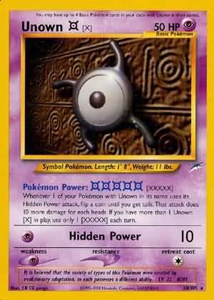 Unown [X] (30/105) [Neo Destiny Unlimited] (Online Only)