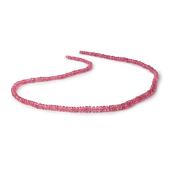 2.5-4.5mm Pink Tourmaline Faceted Rondelle Beads 16 inch 187 pieces AA (ONLINE ORDER ONLY)