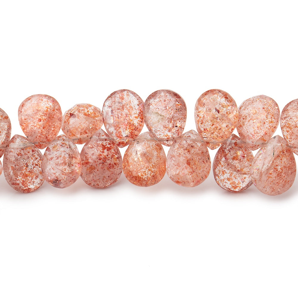 7x5-8x7mm Sunstone Faceted Pear Beads 8 inch 60 pieces (ONLINE ORDER ONLY)