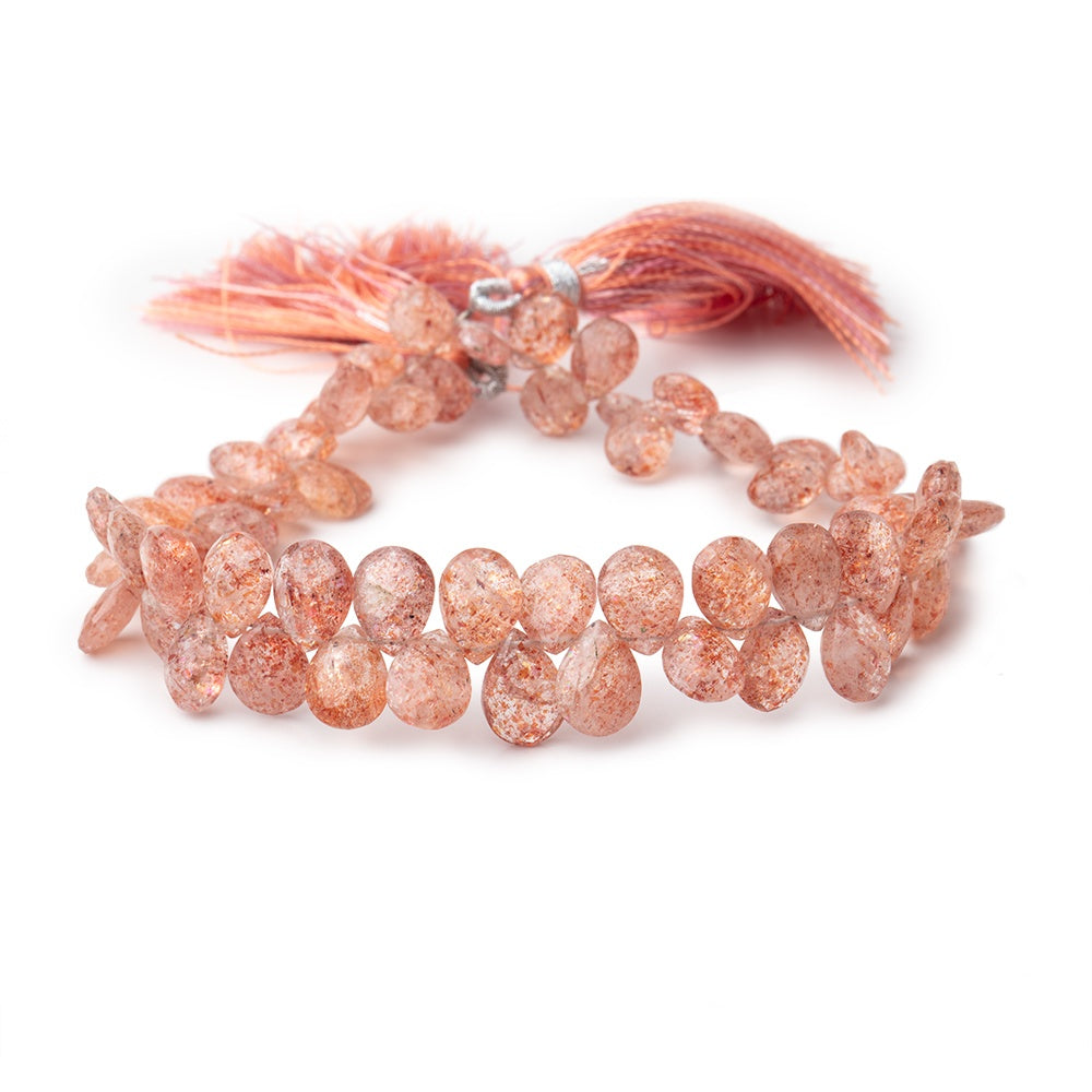 7x5-8x7mm Sunstone Faceted Pear Beads 8 inch 60 pieces (ONLINE ORDER ONLY)