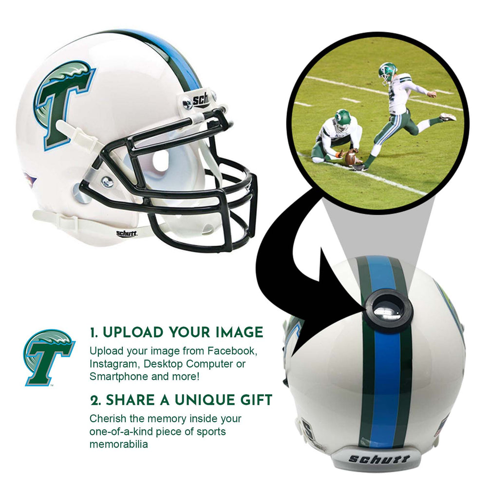 Tulane Green Wave College Football Collectible Mini Helmet - Picture Inside - FANZ Collectibles (Online Order Only) (ONLINE ORDER ONLY)