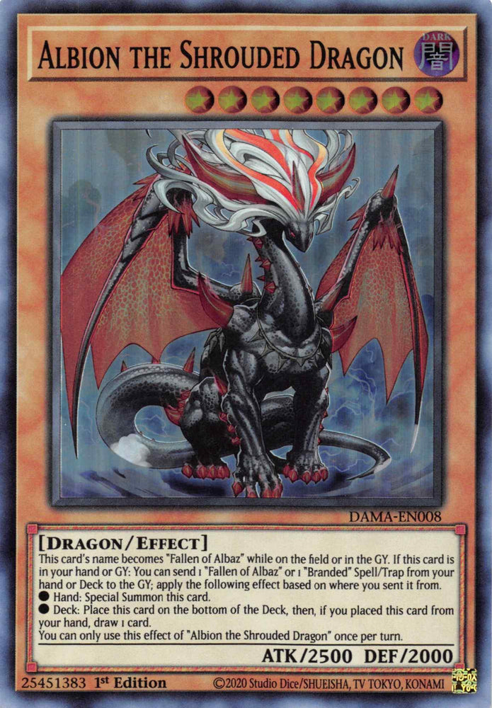Albion the Shrouded Dragon [DAMA-EN008] Super Rare (ONLINE ORDER ONLY)