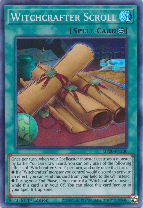 Witchcrafter Scroll [MP20-EN230] Super Rare (ONLINE ORDER ONLY)