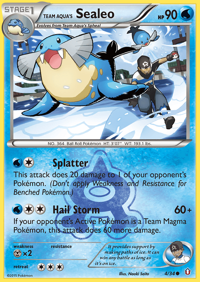 Team Aqua's Sealeo (4/34) [XY: Double Crisis] (Online Only)