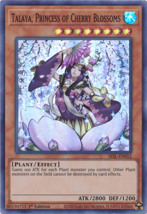 Talaya, Princess of Cherry Blossoms [SESL-EN052] Super Rare (ONLINE ORDER ONLY)