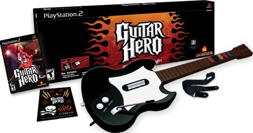 Guitar Hero with Guitar (Playstation 2) (Online Only)