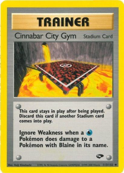 Cinnabar City Gym (113/132) [Gym Challenge Unlimited] (Online Only)