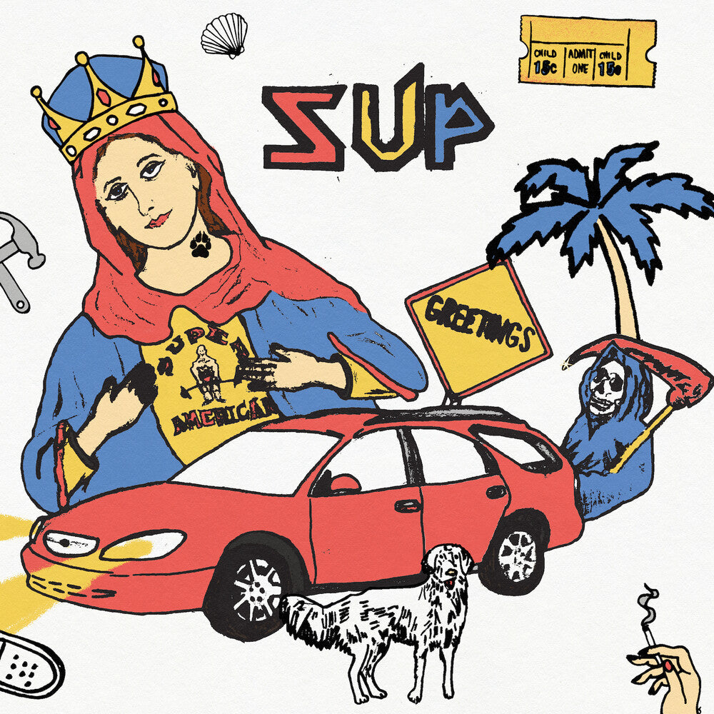Sup - Half Red / Half Blue (Blue) [Colored Vinyl] (Red)