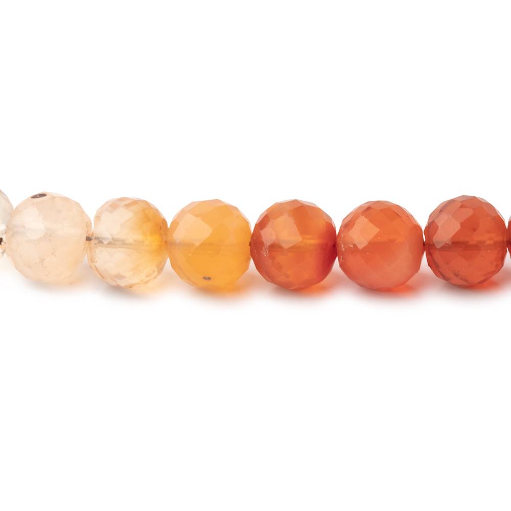 5-5.5mm Fire Opal Faceted Round Beads 16 inch 76 pieces AA (ONLINE ORDER ONLY)