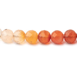 5-5.5mm Fire Opal Faceted Round Beads 16 inch 76 pieces AA (ONLINE ORDER ONLY)