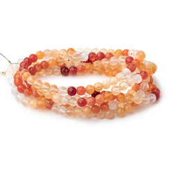 5-5.5mm Fire Opal Faceted Round Beads 16 inch 76 pieces AA (ONLINE ORDER ONLY)