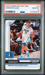 Graded 2025 Panini Instant Cooper Flagg #10 Rookie RC Basketball Card PSA 10 Gem Mint (ONLINE ORDER ONLY)