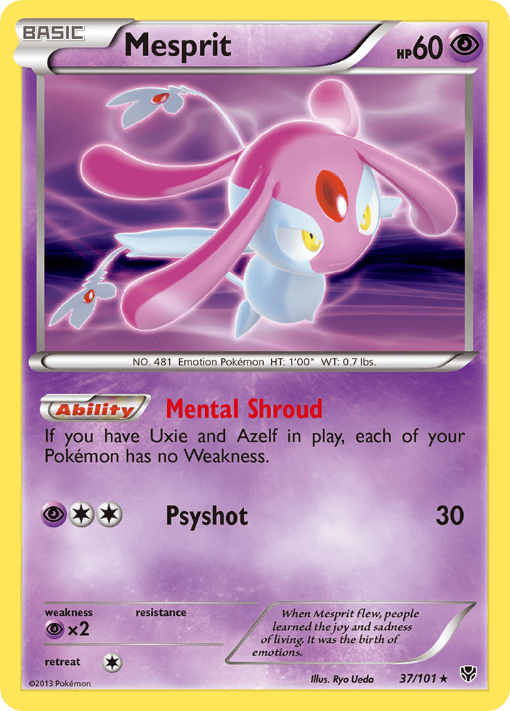 Mesprit (37/101) [Black & White: Plasma Blast] (Online Only)
