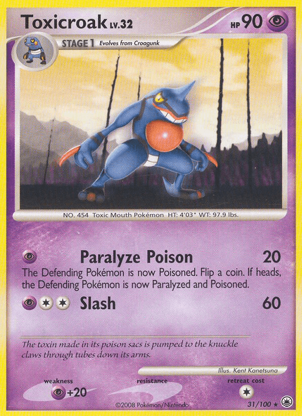 Toxicroak (31/100) [Diamond & Pearl: Majestic Dawn] (Online Only)