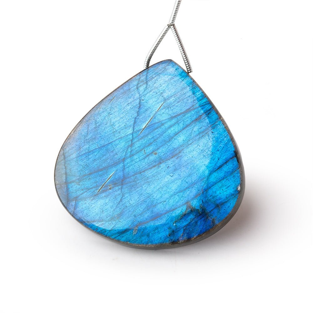 41.5mm Labradorite Plain Heart Pendant 1 AAA Focal (ONLINE ORDER ONLY)