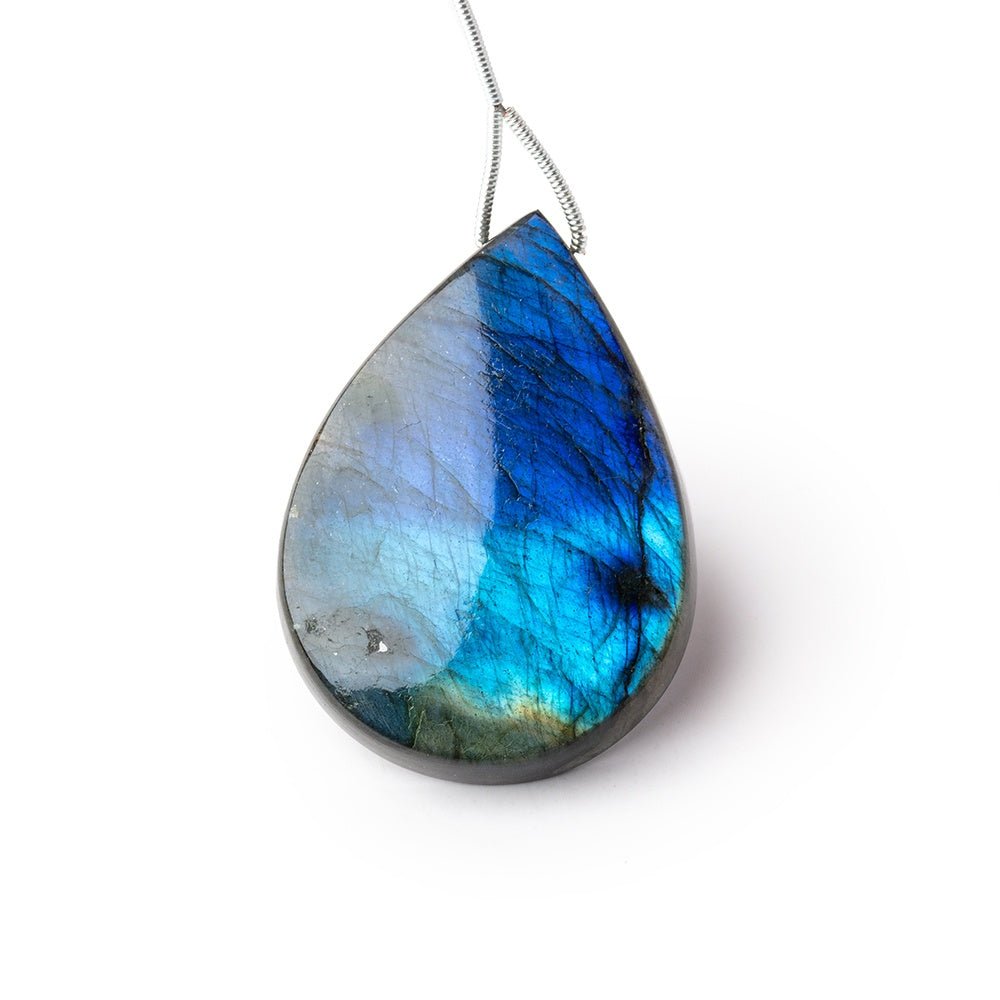 41.5x30x8mm Labradorite Plain Pear Pendant 1 AAA Focal (ONLINE ORDER ONLY)