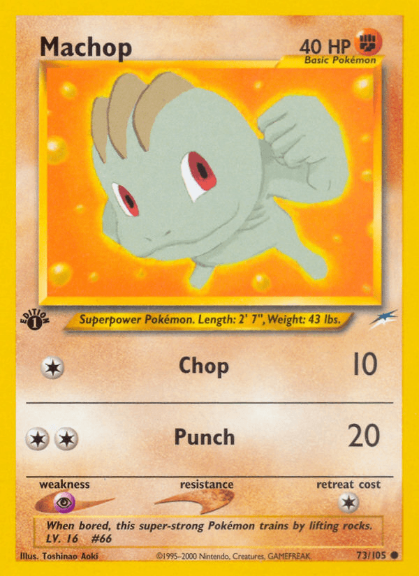 Machop (73/105) [Neo Destiny 1st Edition] (Online Only)