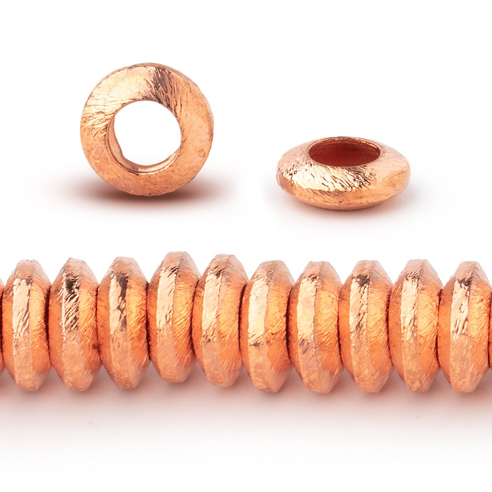 10mm Brushed Large Hole Disc Beads (ONLINE ORDER ONLY)