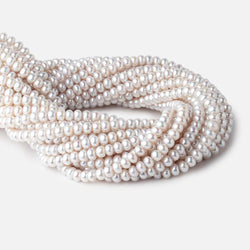 Silver Center Drill Button Freshwater Pearl (ONLINE ORDER ONLY)