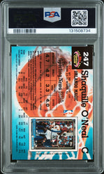 Graded 1992-93 Stadium Club Shaquille O'Neal #247 Rookie RC Basketball Card PSA 8 Auto Grade Near Mint
