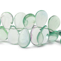 15x11-19x12mm Mint Green Fluorite Plain Pear Beads 5 inch 25 pieces (ONLINE ORDER ONLY)