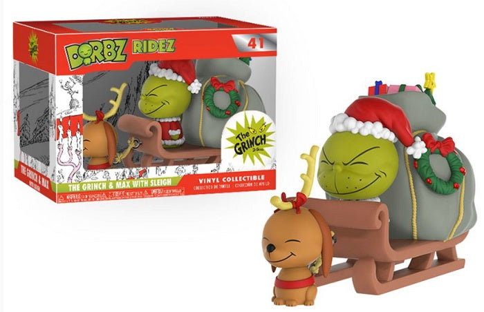 Dorbz Ridez The Grinch & Max w/ Sleigh (Dr. Seuss) 41 (Online Order Only)