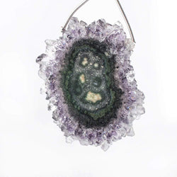 41x32mm Amethyst Solar Quartz Stalactite Crystal Focal Bead 1 piece (ONLINE ORDER ONLY)