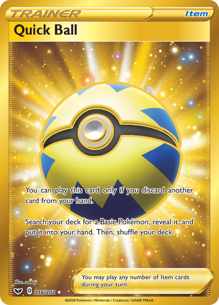 Quick Ball (216/202) [Sword & Shield: Base Set] (Online Only)