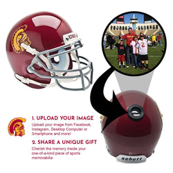 USC Trojans College Football Collectible Mini Helmet - Picture Inside - FANZ Collectibles (Online Order Only) (ONLINE ORDER ONLY)