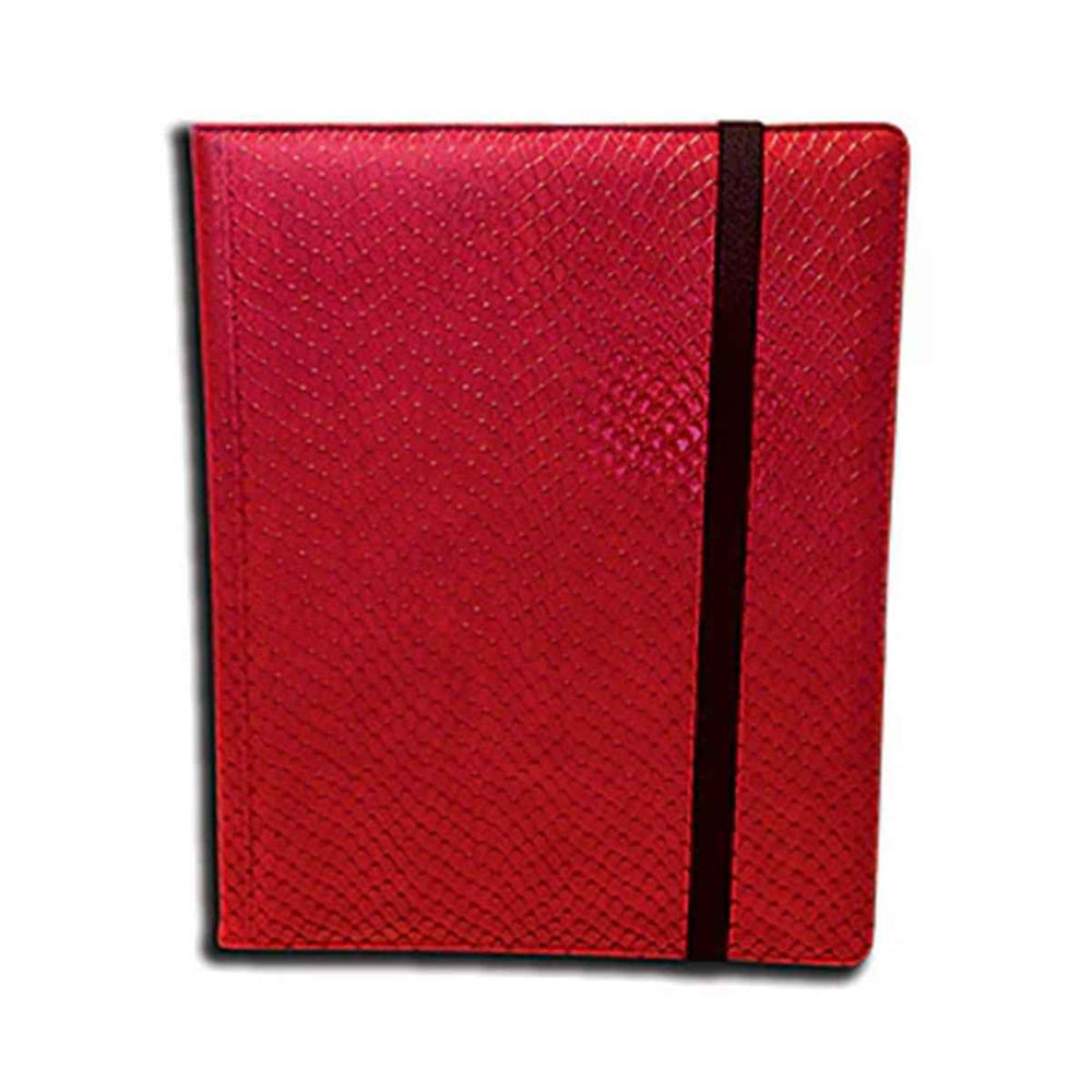 9 Pocket Dragon Hide Red Binder