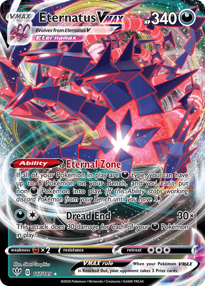 Eternatus VMAX (117/189) [Sword & Shield: Darkness Ablaze] (Online Only)